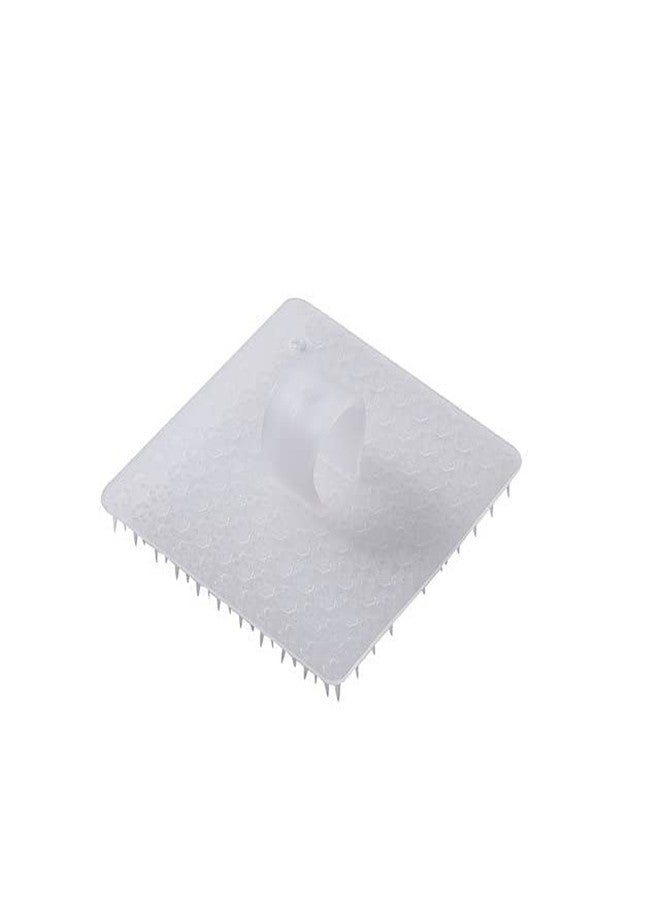 divinezon Rubber Silicone Fruit And Vegetable Cleaning Brush With Handle Flexible Kitchen Cleaning Tools,(10 * 10Cm, White) - Image 1